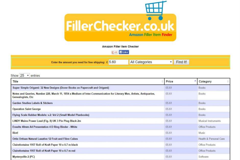 Use the Amazon filler item finder to avoid shipping costs